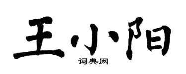 翁闓運王小陽楷書個性簽名怎么寫