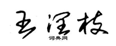 朱錫榮王潤枝草書個性簽名怎么寫