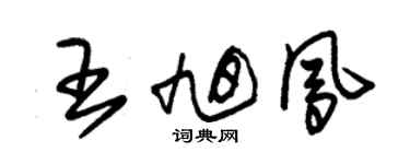 朱錫榮王旭鳳草書個性簽名怎么寫