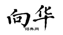 翁闓運向華楷書個性簽名怎么寫
