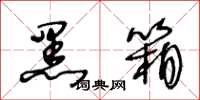 王冬齡黑箱草書怎么寫