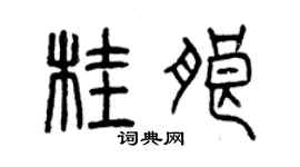曾慶福桂朗篆書個性簽名怎么寫