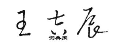 駱恆光王吉辰草書個性簽名怎么寫