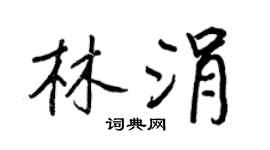 王正良林涓行書個性簽名怎么寫