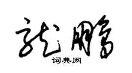 朱錫榮龍鵬草書個性簽名怎么寫