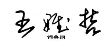 朱錫榮王雅哲草書個性簽名怎么寫