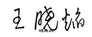 駱恆光王曉焰草書個性簽名怎么寫