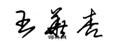 朱錫榮王華杏草書個性簽名怎么寫