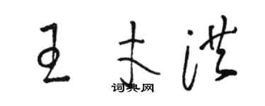 駱恆光王才洪草書個性簽名怎么寫