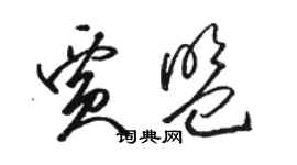 駱恆光賈盟草書個性簽名怎么寫