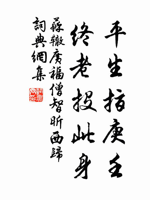 傾盆帶寒藻，圉圉看於邁 詩詞名句