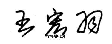 朱錫榮王宏羽草書個性簽名怎么寫