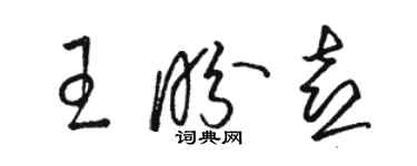 駱恆光王盼喜草書個性簽名怎么寫