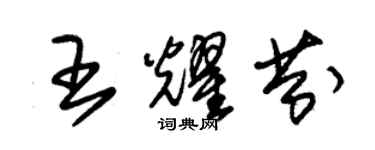 朱錫榮王耀芬草書個性簽名怎么寫