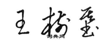 駱恆光王樹基草書個性簽名怎么寫