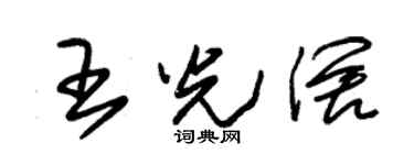 朱錫榮王光闊草書個性簽名怎么寫