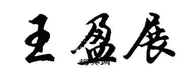 胡問遂王盈展行書個性簽名怎么寫