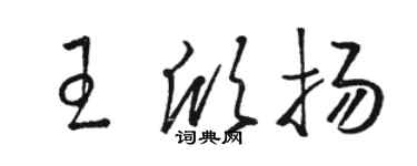駱恆光王欣揚草書個性簽名怎么寫