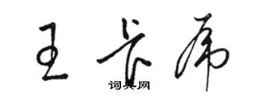 駱恆光王卡虎草書個性簽名怎么寫