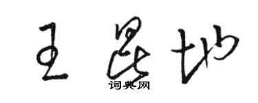 駱恆光王昆地草書個性簽名怎么寫