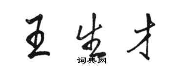 駱恆光王生才行書個性簽名怎么寫