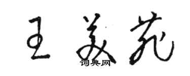 駱恆光王美菲草書個性簽名怎么寫