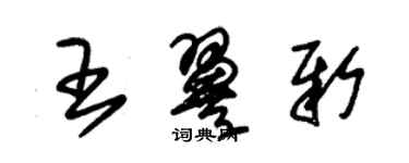 朱錫榮王翼新草書個性簽名怎么寫