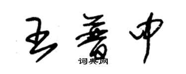 朱錫榮王普中草書個性簽名怎么寫