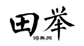 翁闓運田舉楷書個性簽名怎么寫