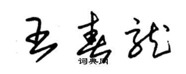 朱錫榮王春龍草書個性簽名怎么寫