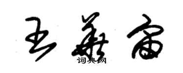 朱錫榮王華宙草書個性簽名怎么寫