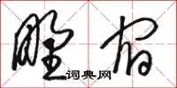 駱恆光野宿草書怎么寫