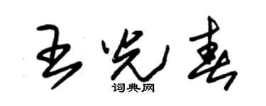 朱錫榮王光春草書個性簽名怎么寫