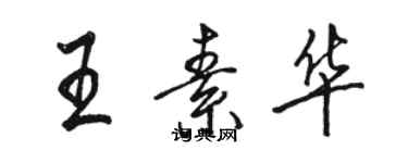 駱恆光王素華行書個性簽名怎么寫