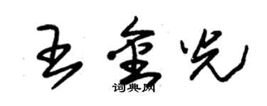 朱錫榮王金光草書個性簽名怎么寫