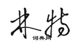 駱恆光林特草書個性簽名怎么寫