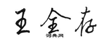 駱恆光王全存行書個性簽名怎么寫