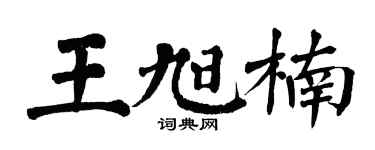 翁闓運王旭楠楷書個性簽名怎么寫