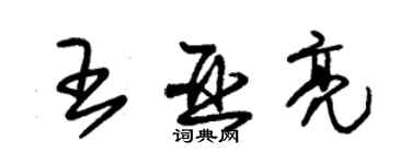 朱錫榮王亞亮草書個性簽名怎么寫