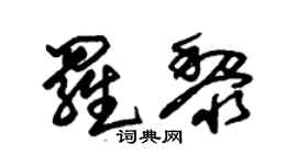 朱錫榮羅黎草書個性簽名怎么寫