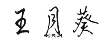 駱恆光王月葵行書個性簽名怎么寫