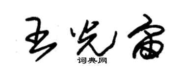 朱錫榮王光宙草書個性簽名怎么寫
