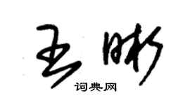 朱錫榮王晰草書個性簽名怎么寫