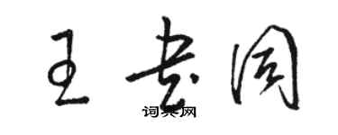 駱恆光王書同草書個性簽名怎么寫