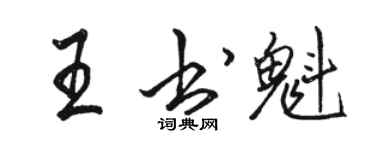 駱恆光王書魁行書個性簽名怎么寫