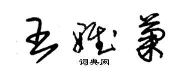 朱錫榮王雅菊草書個性簽名怎么寫