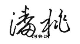 駱恆光潘桃草書個性簽名怎么寫