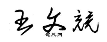 朱錫榮王文競草書個性簽名怎么寫