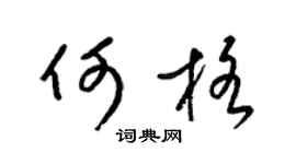 梁錦英何格草書個性簽名怎么寫