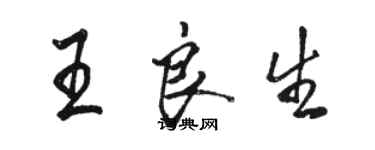 駱恆光王良生行書個性簽名怎么寫